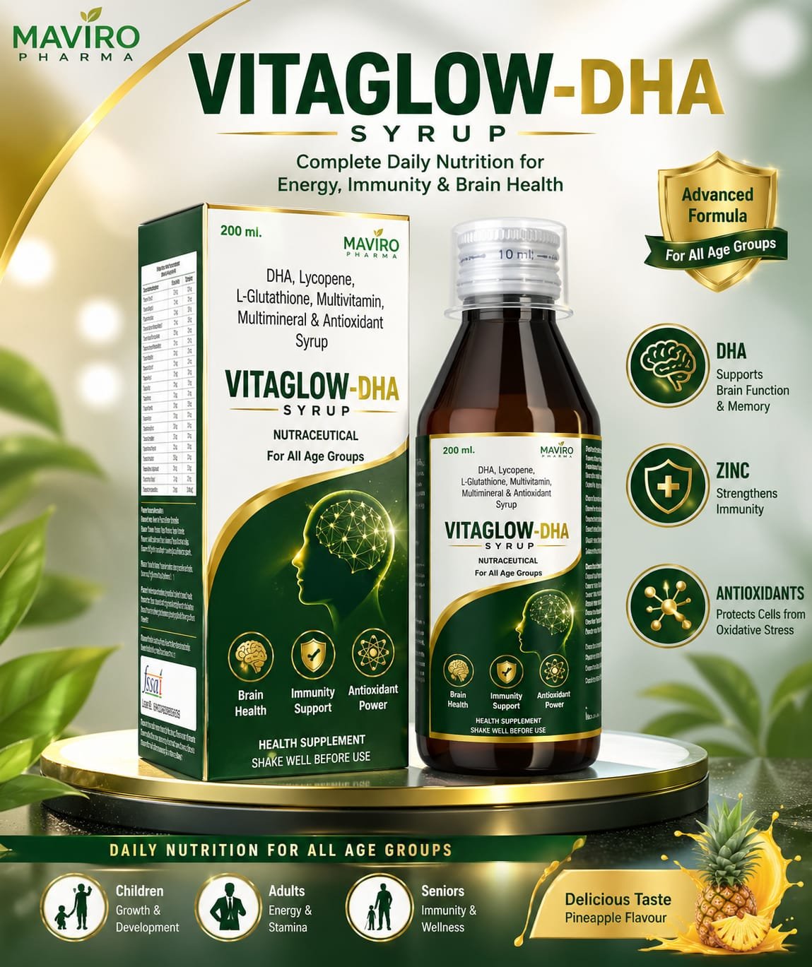 VITAGLOW-DHA Syrup